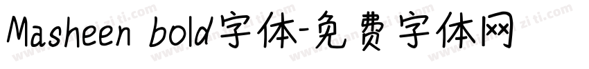 Masheen bold字体字体转换